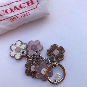 COACH FLOWER CHARM NEW